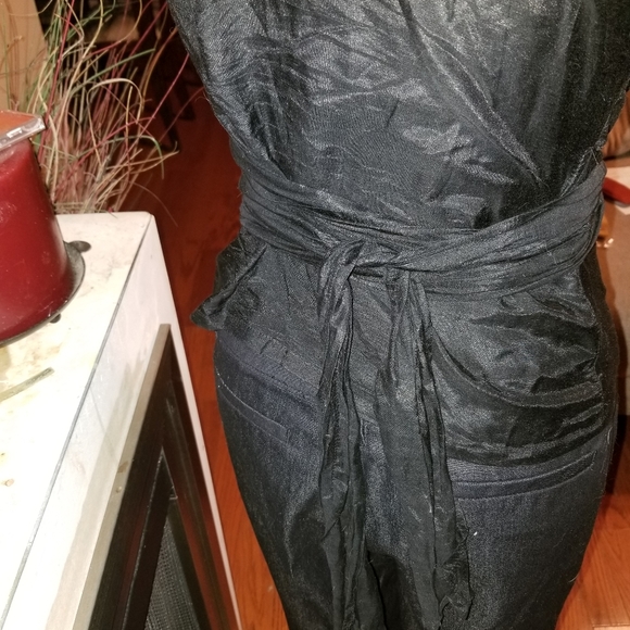 Black Ruffled Blouse - Picture 2 of 3